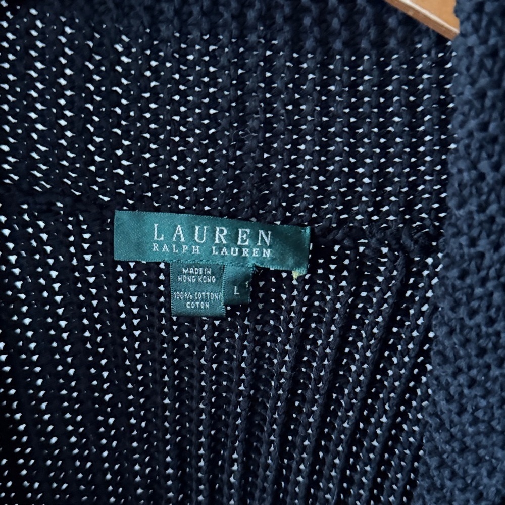 Vintage Lauren Ralph Lauren Knit Cardigan Sweater Size Large - Picture 2 of 3